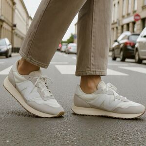 New Balance Sneakers White Gray 237 Running Shoes Minimalist Mens 10